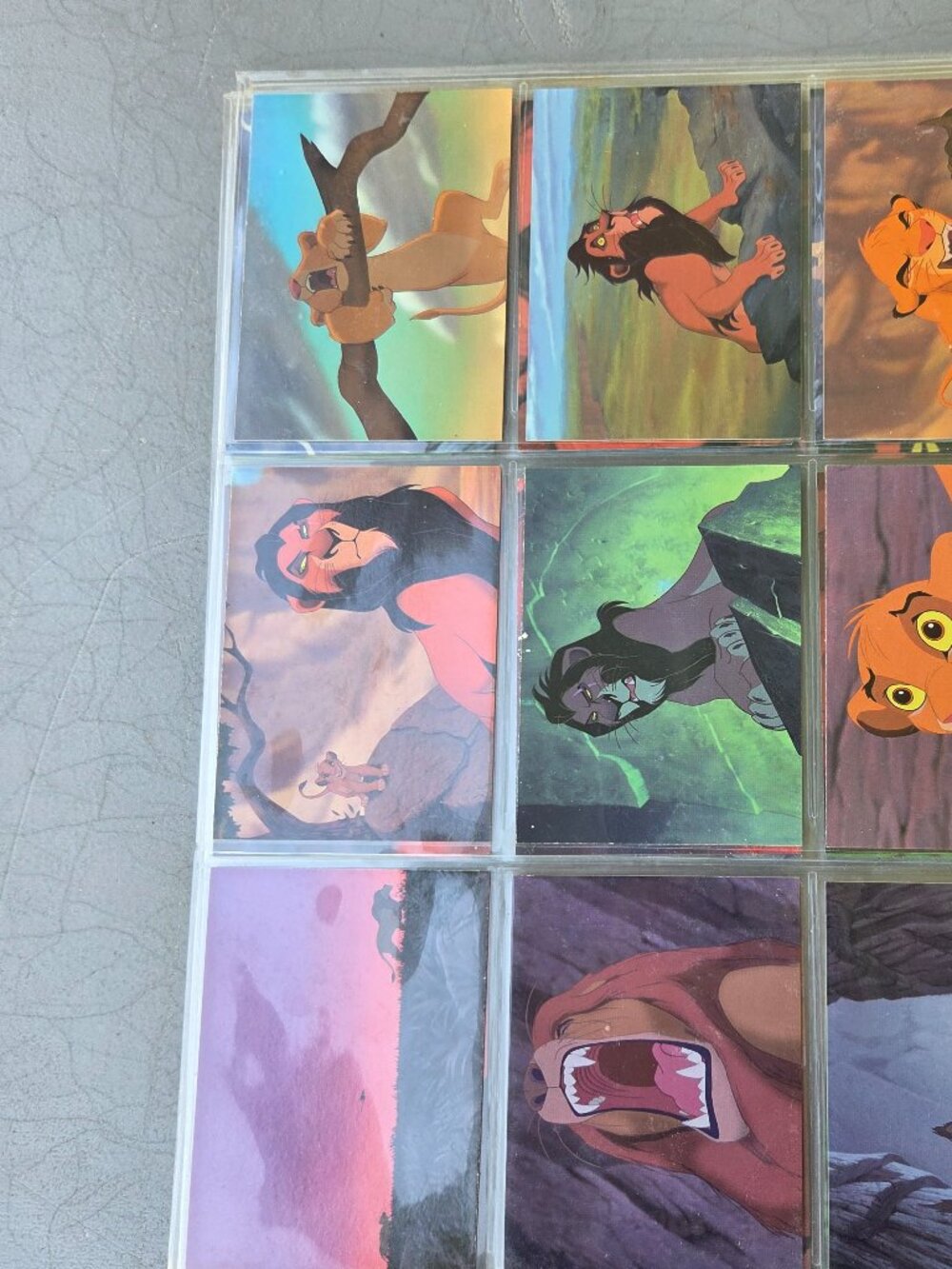 Disney Lion King Trading Cards 19-25, 55-63, 136-144, 145-153 (36 Total Cards)